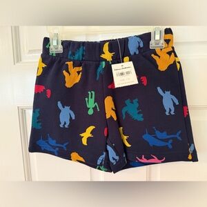 Hanna Andersson Blue and Yellow Playful Pattern Shorts